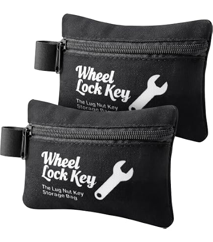 Amazon.com: McGard 70007 Wheel Key Lock Storage Pouch, Black
